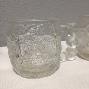 Vintage McDonald's Flintstones Mugs 1993 3 Glasses